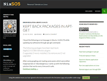 Tablet Screenshot of nixsos.com